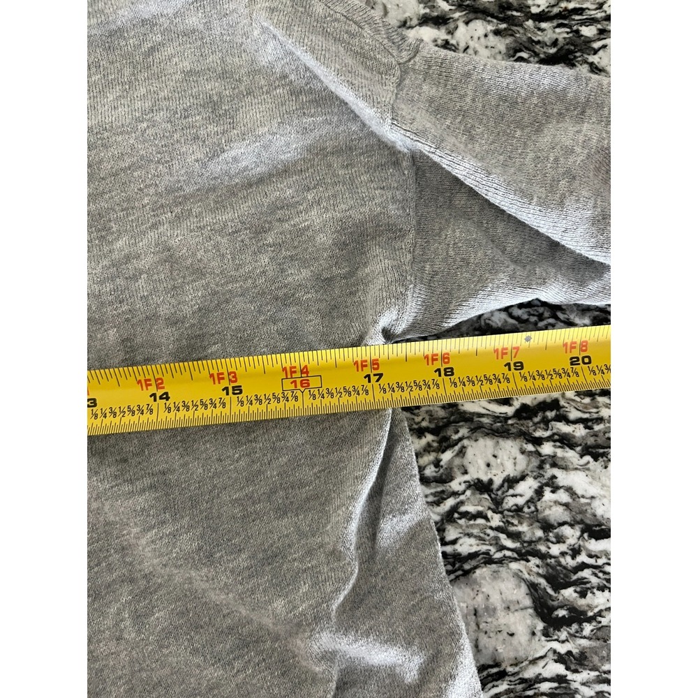 Old Navy Cardigan Sweater Womens Medium Heather Gray Tight Knit Open Front Warm - Picture 4 of 5